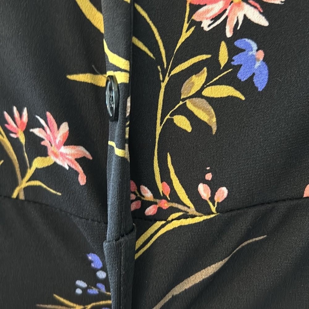 MSK maxi dress. New! Black, pink, blue, floral. Size S - Picture 4 of 10